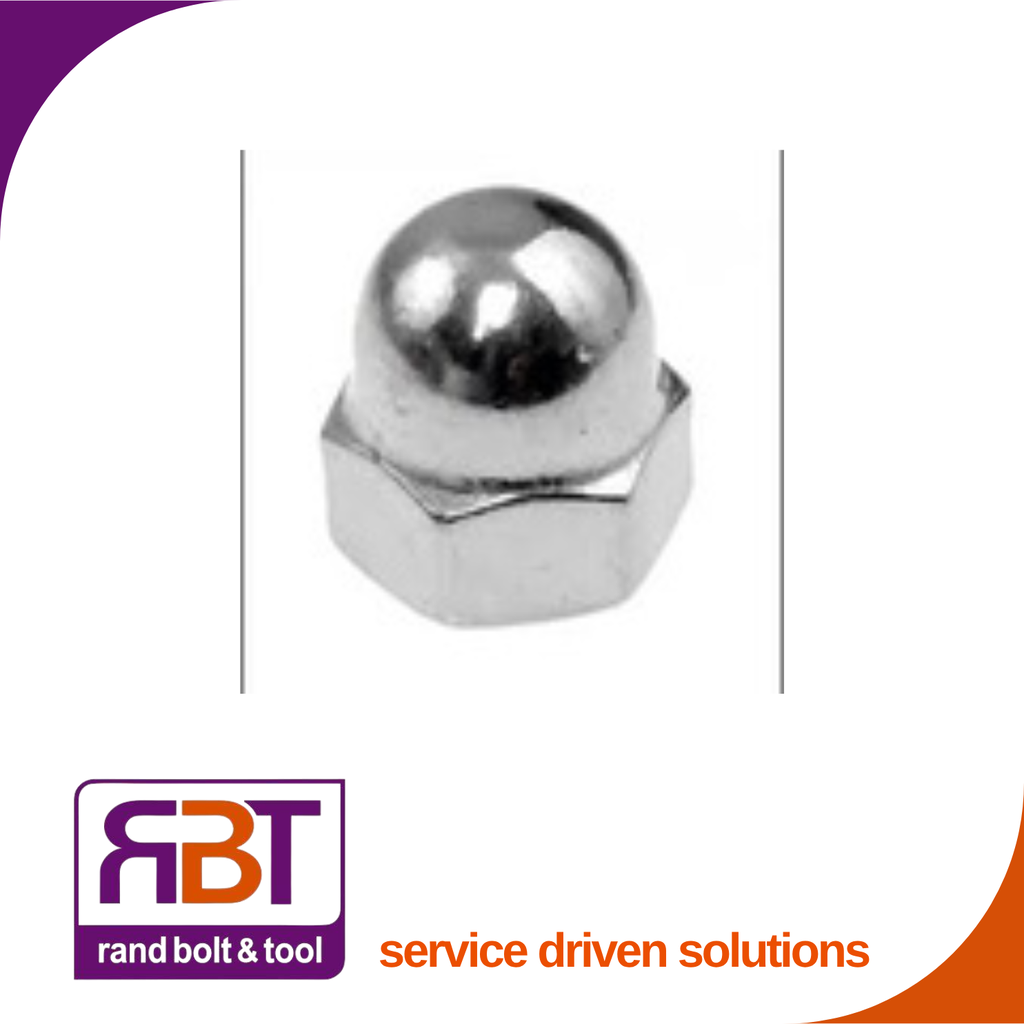 [1587C616] Dome Nut M16 x 2 Chrome Plated Gr.6 DIN 1587