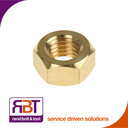 Full Hex Nut M18 x 2.5 Brass DIN 934