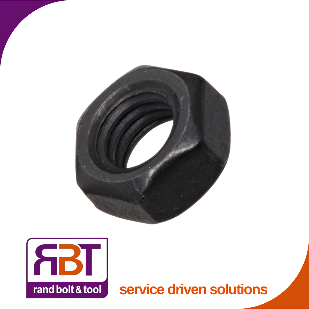 Full Hex Nut M39 x 4 Black Gr.8 DIN 934