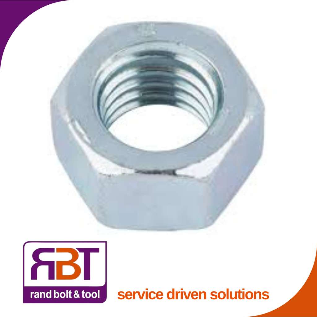 Full Hex Nut M5 x 0.8 Zinc Plated Gr.8 DIN 934