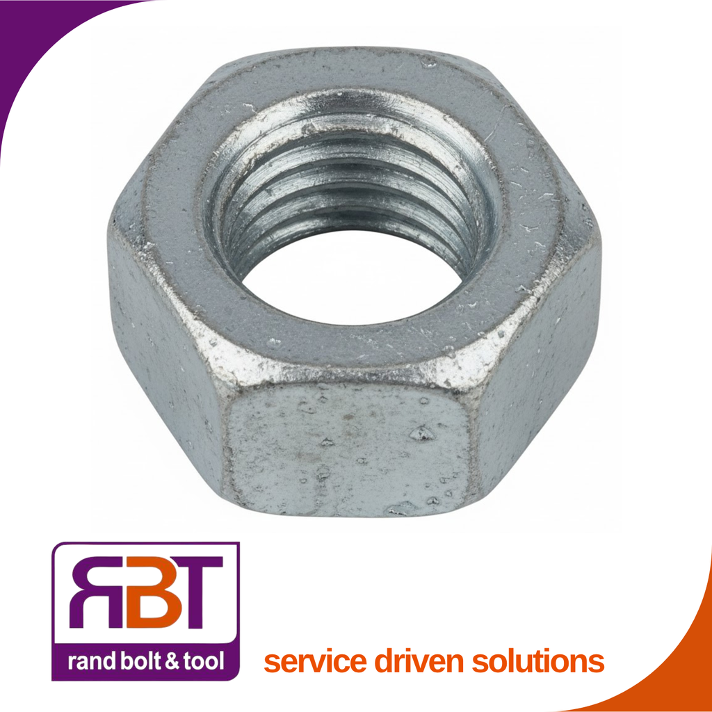 Full Hex Nut M8 x 1.25 Hot Dip Galvanized Gr.8 25kg (5400pc) DIN 934