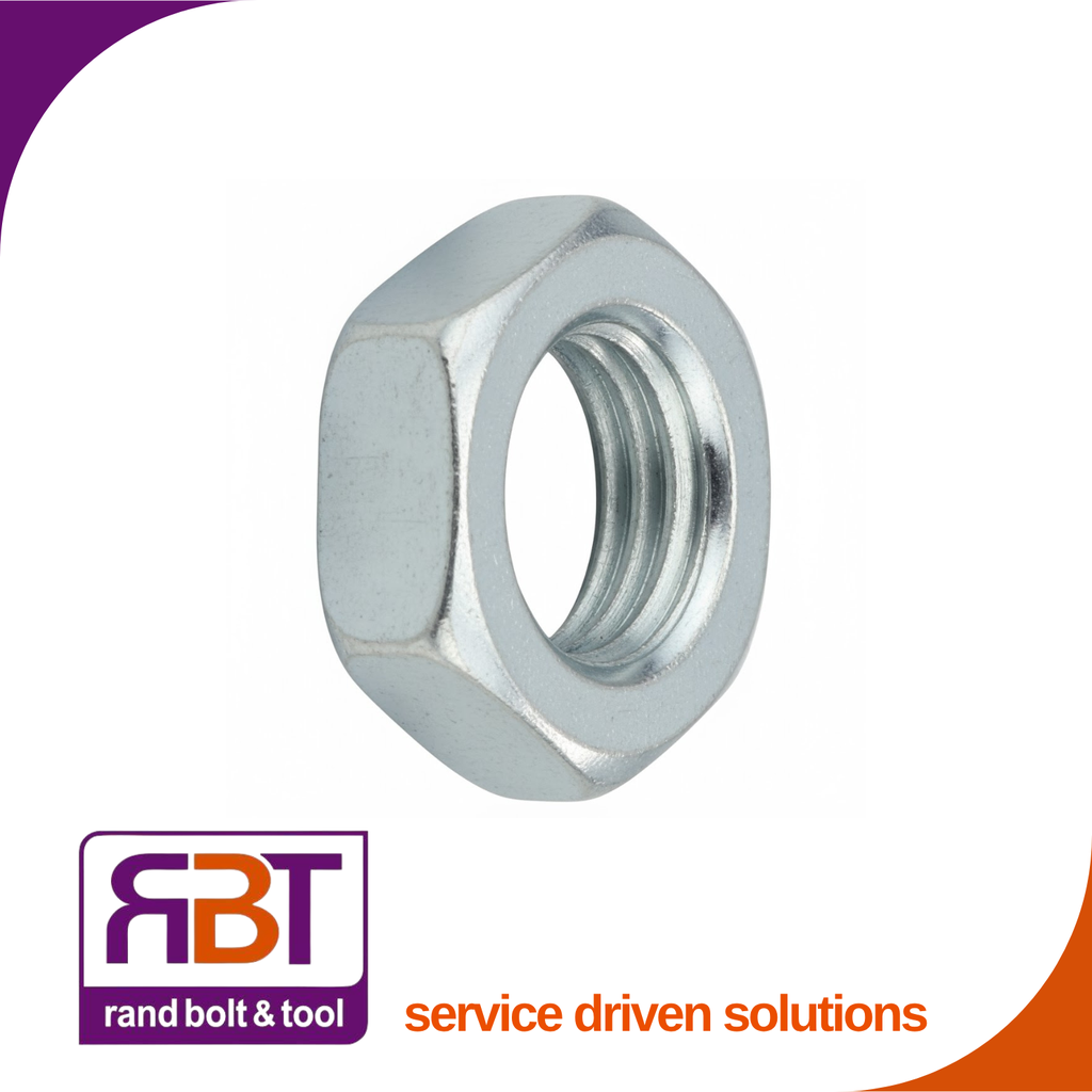 Half Hex Nut M8 x 1.25 A2 Stainless Steel DIN 439