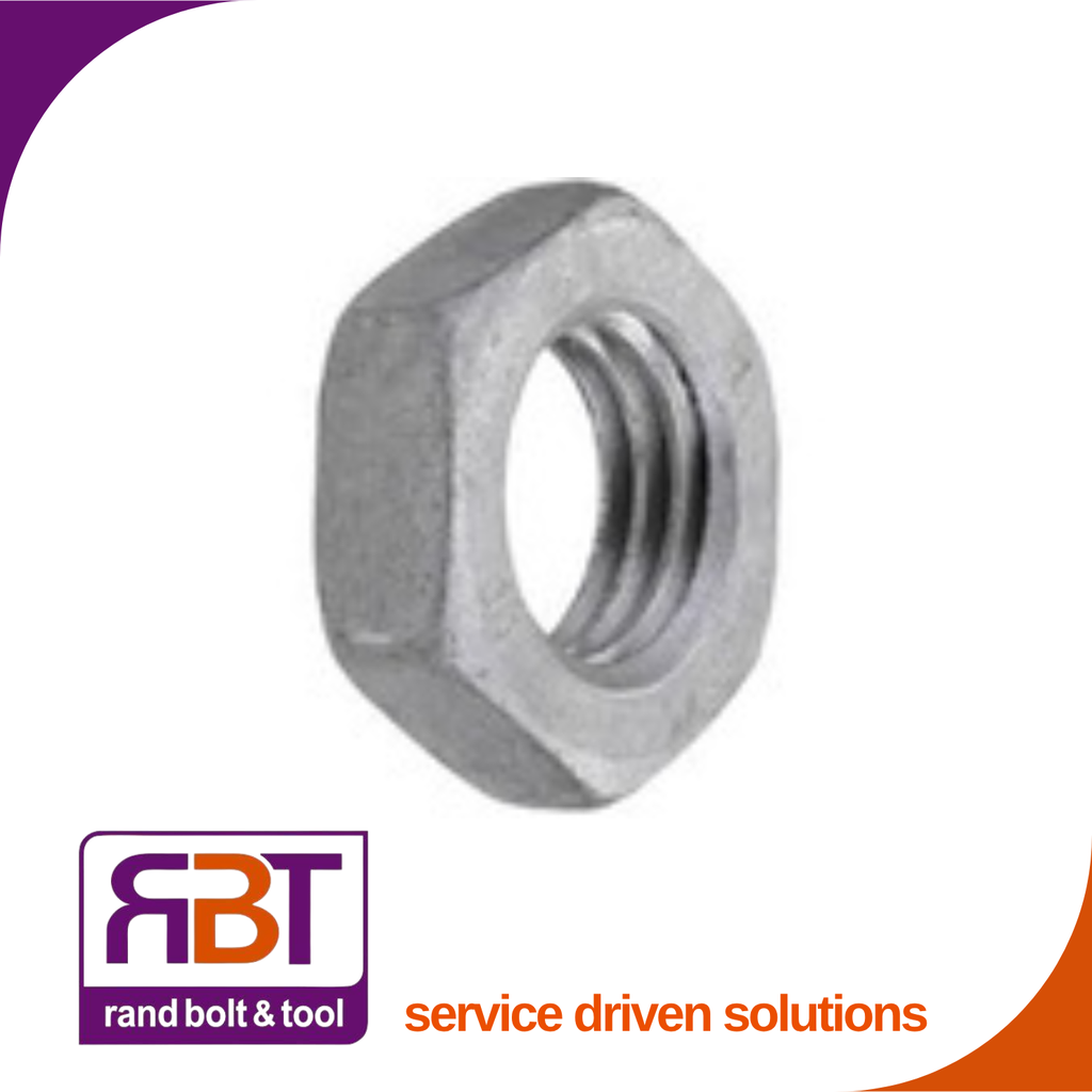 Half Hex Nut M24 x 3 Hot Dip Galvanized Gr.5 DIN 439