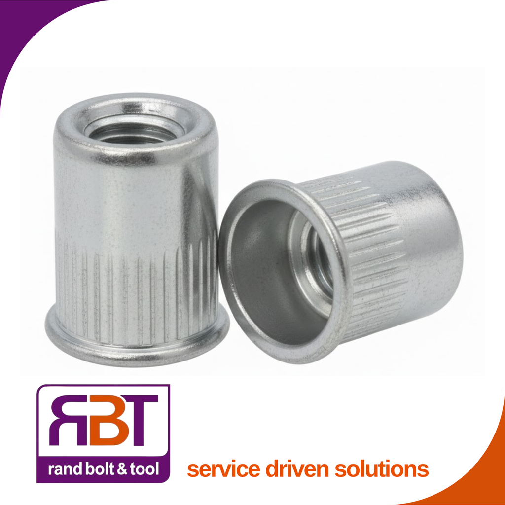 Rivnut M10 x 1.5 Zinc Plated Steel lw/prfl
