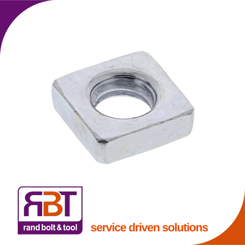Square Nut M8 x 1.25 A2 Stainless Steel DIN 557