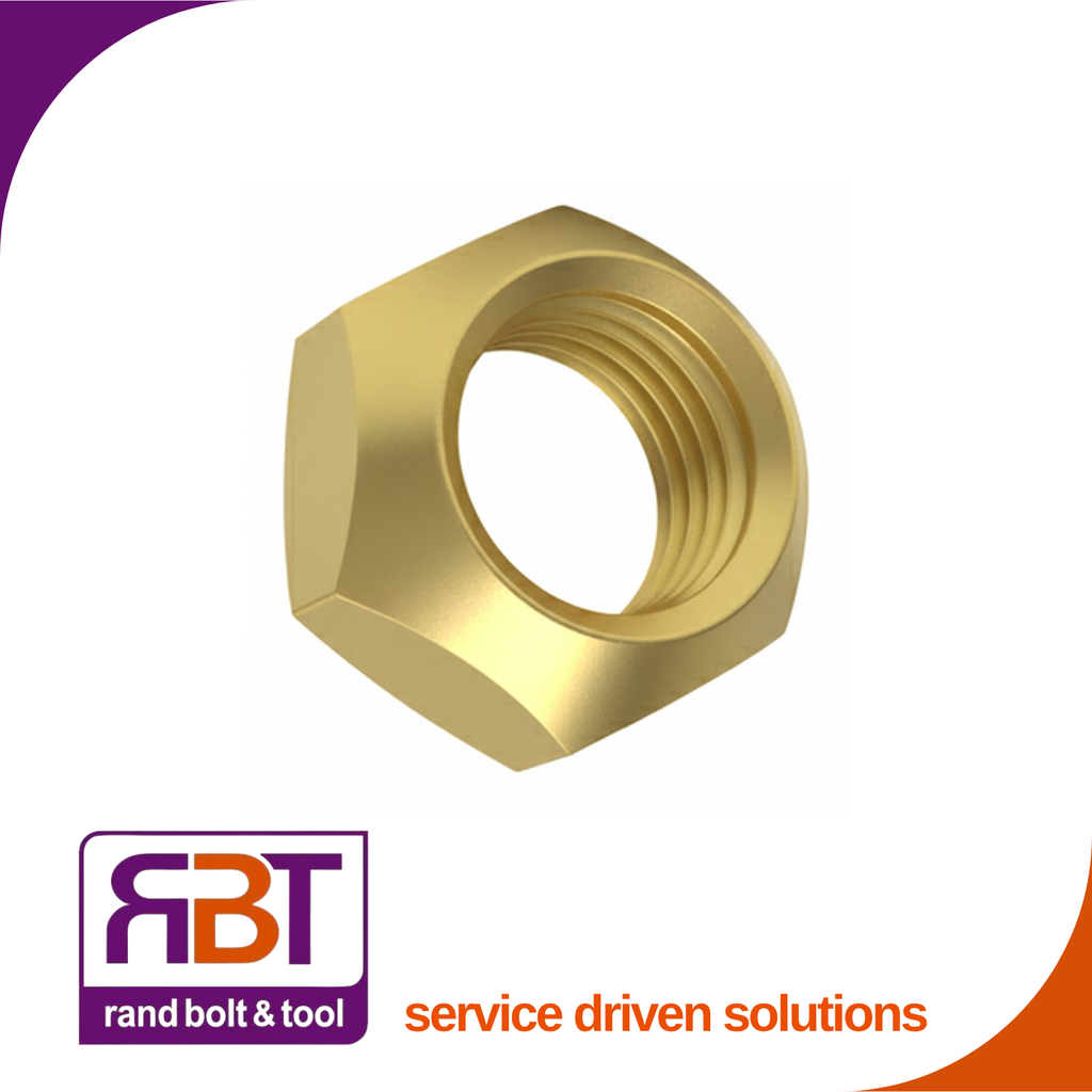 Stover Hex Nut M8 x 1.25 Yellow Passivated Gr.10 DIN 986