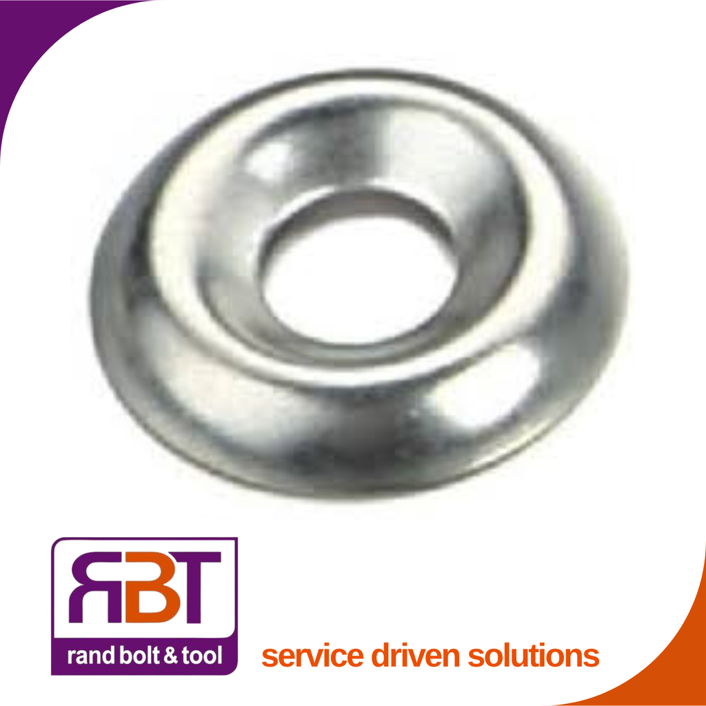 [13912N8] Cup Washer #8 Nickel Plated Steel (5.1x12.8x2)