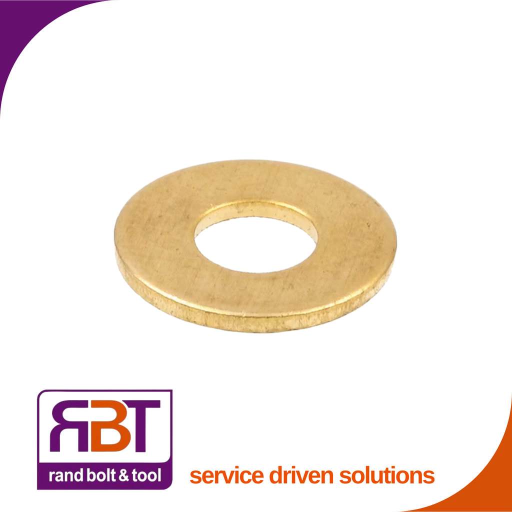 [4320BR5] Flat Washer M5 Brass Form B (5.2x10x0.8) DIN 4320