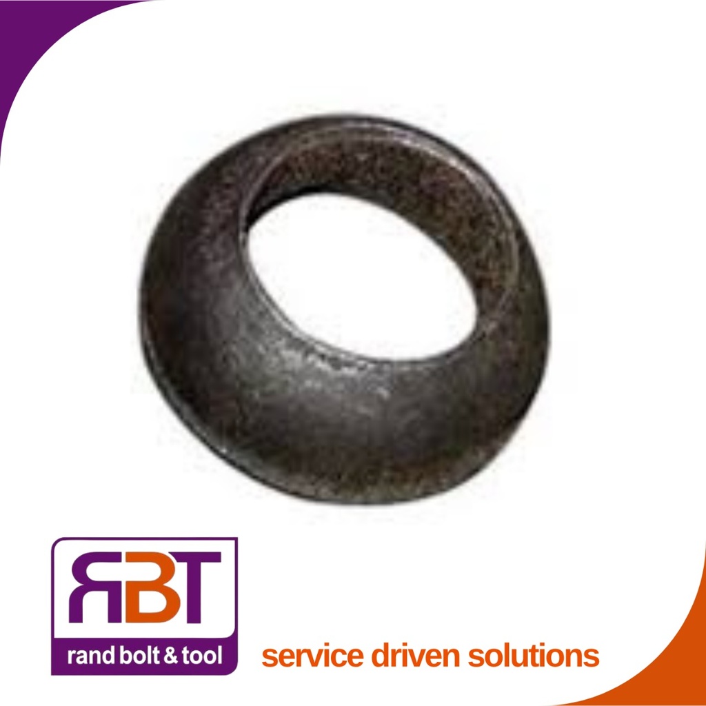 Hub Washer 22mm Black Steel Solid
