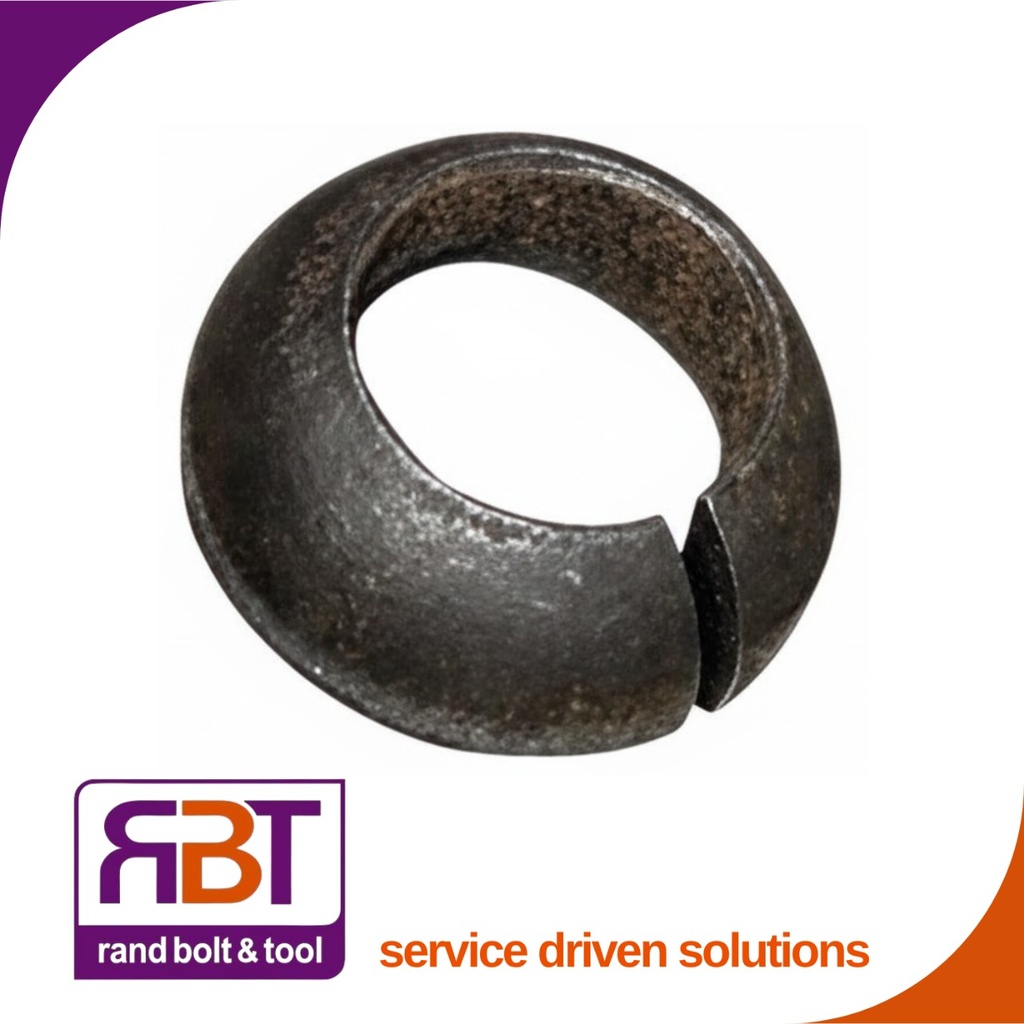 Hub Washer 12mm Black Steel Split