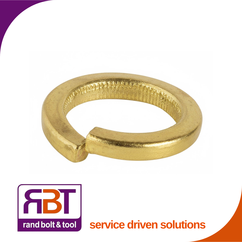 Spring Washer M16 Yellow Passivated Steel Square Medium (16.6x24.4x3.5) DIN 7980