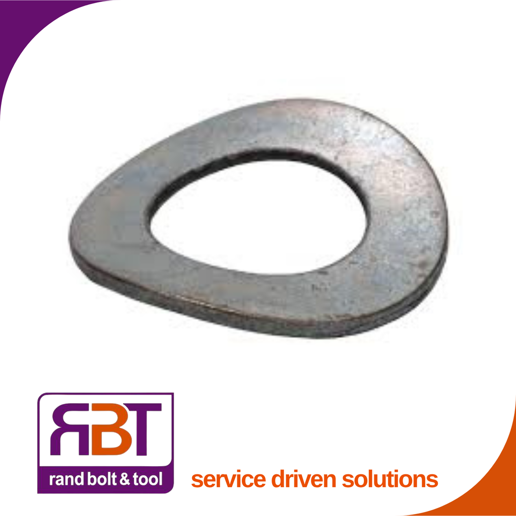 Wavy Washer M16 Black Steel (17x30x1.6) DIN 137