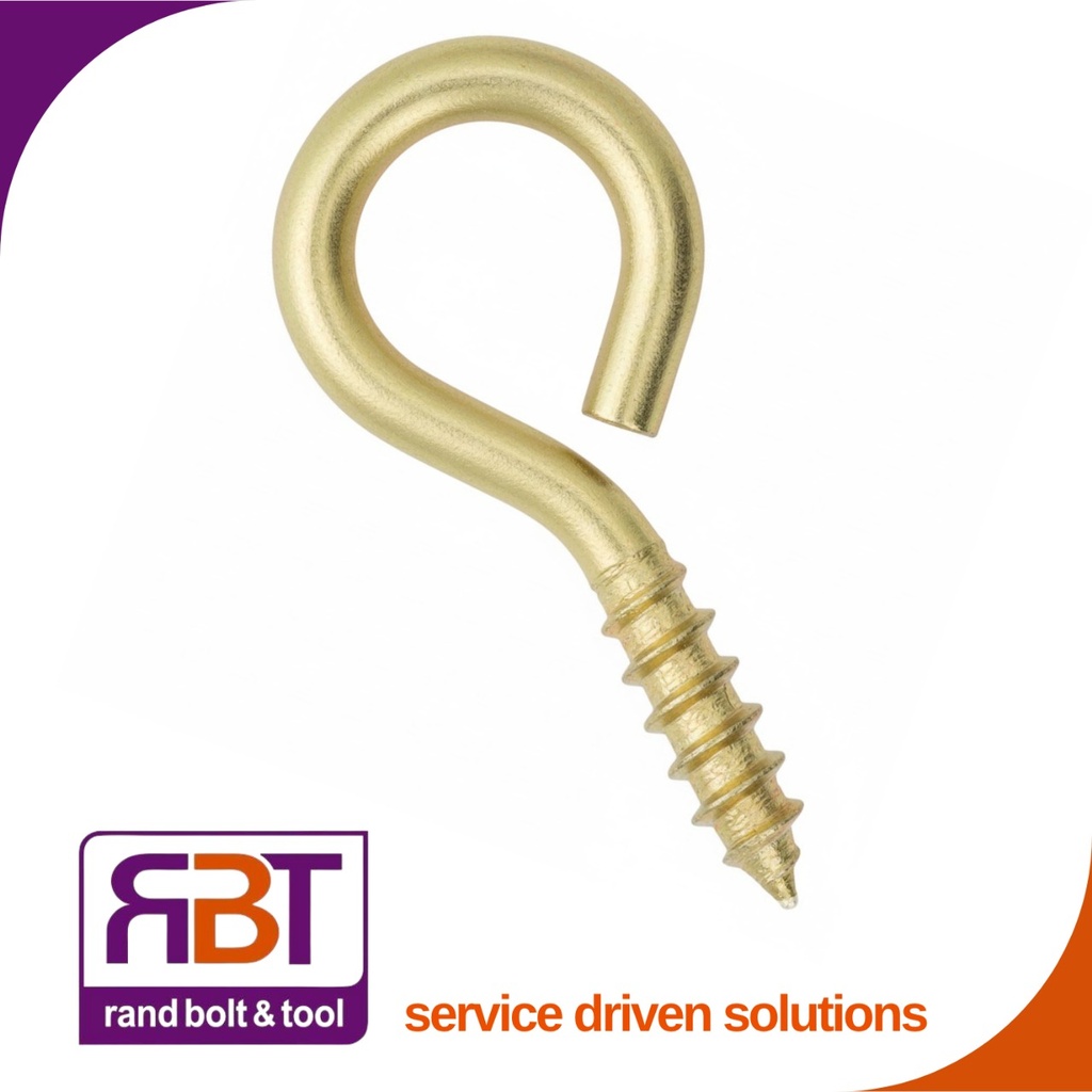 Screw Eye 02 Light Duty Plated