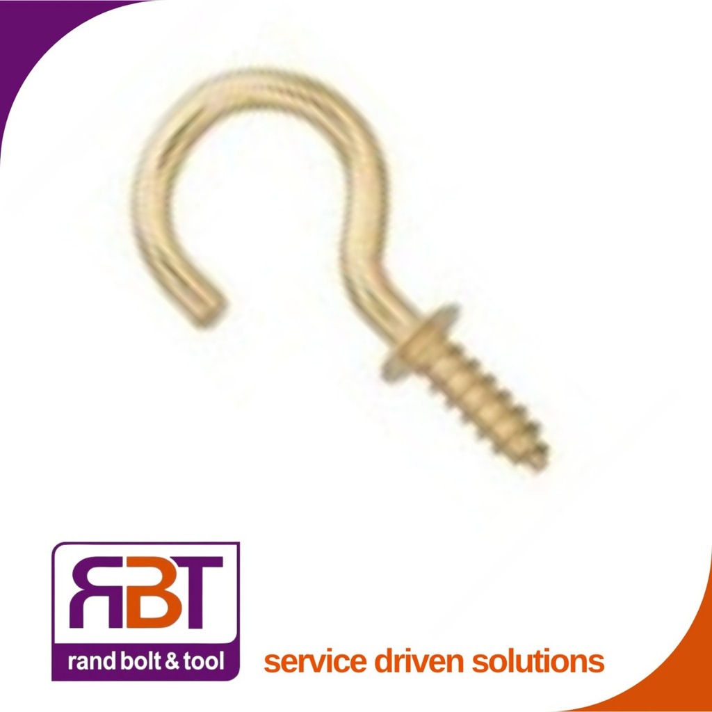Cup Hook 12mm Light Duty Plated