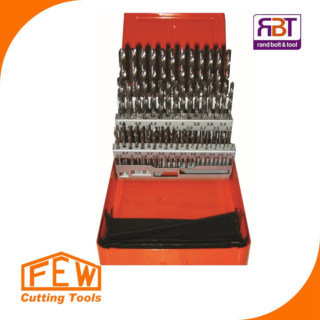 [2779116] Drill Bit Set 1-6mm x 0.1 Jobber 51pc BF HSS FEW