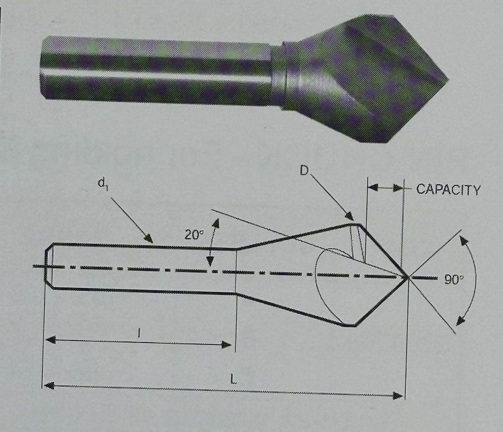 [3533015] Drill Bit 16mm CSK Single Flute 90Ã‚Â° FEW