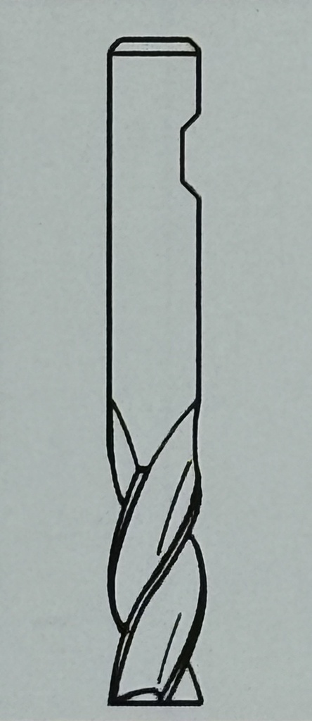 [8340400] End Mill 2F LS FS HSSE Co8 4mm FEW
