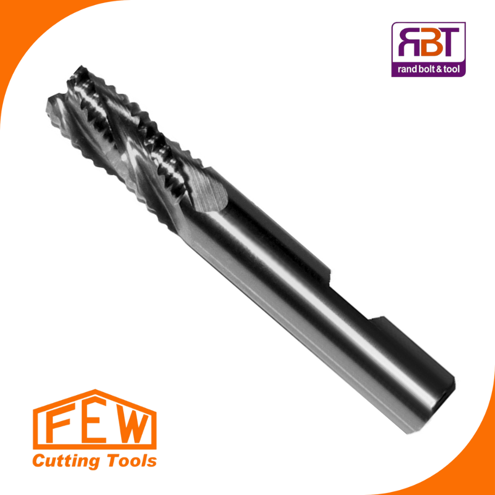 [8830800] End Mill 8mm RC Reg FS HSSE-Co8 DIN 844 FEW