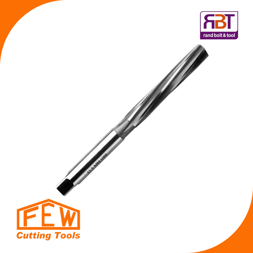 Reamer 9.5mm Hand PS H7 BF HSS DIN 206 FEW