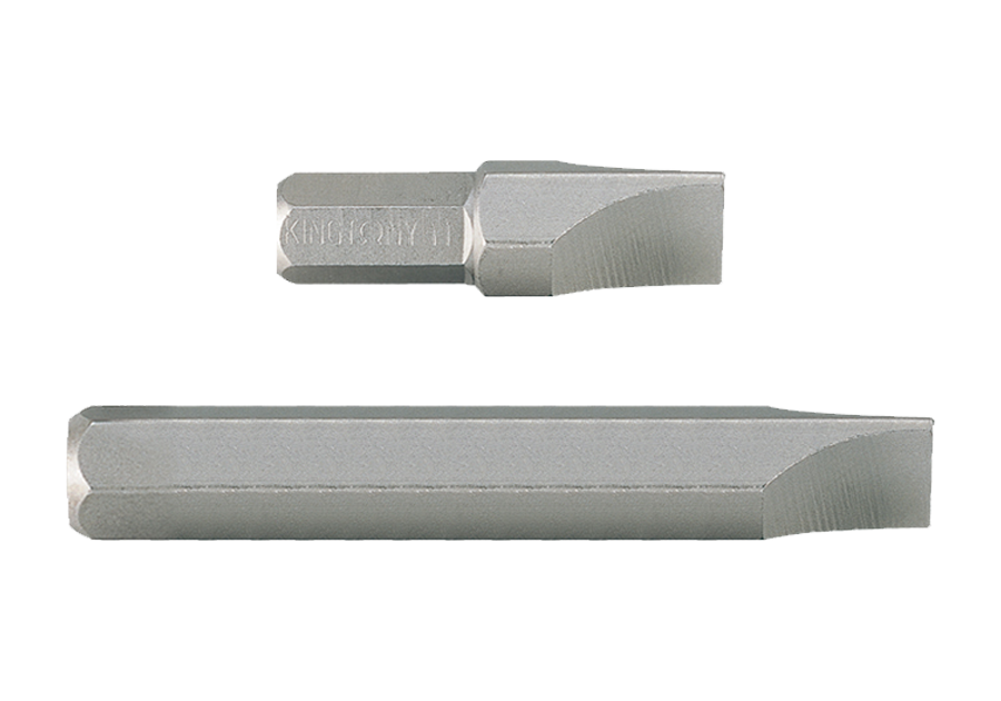 [188010S] Flat Bit 10mm x 80mm x 5/16dr Hex Shank King Tony