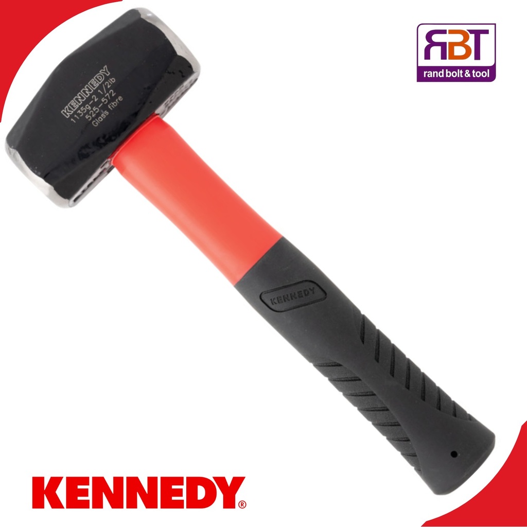 [KEN5255760K] Hammer Club Steel Head 1.8kg Fiberglass Handle Kennedy