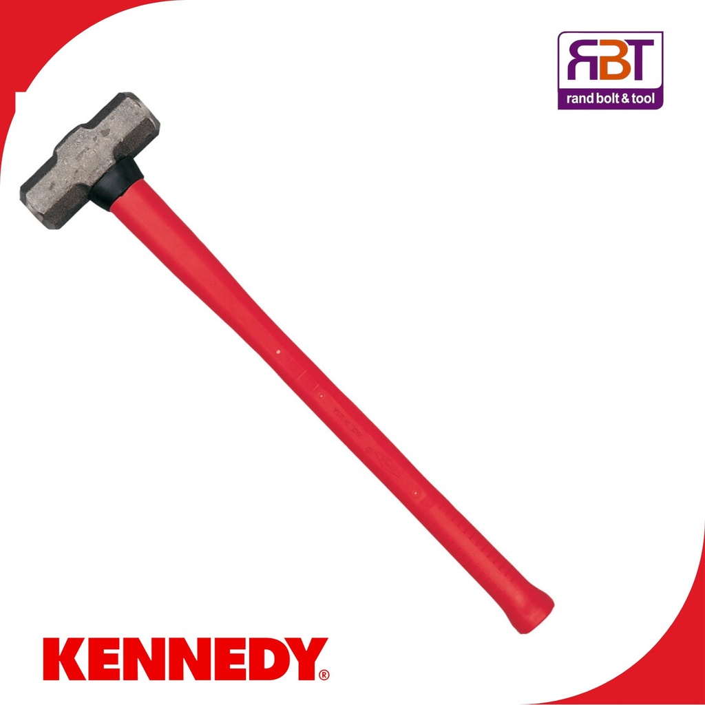 [KEN5256200K] Hammer Sledge Steel Head 6.3kg Fibreglass Handle Kennedy