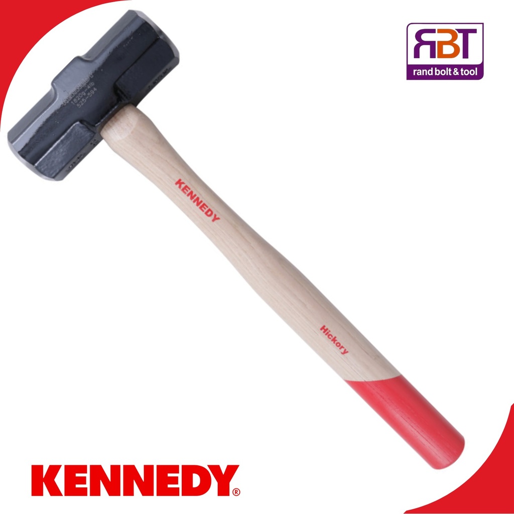 [KEN5255940K] Hammer Sledge Steel Head 1.8kg Wooden Handle Kennedy