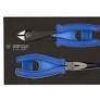 [9-40112GPV] Plier Set Side Cutter & Long Nose 200mm Eva Foam 2pc King Tony