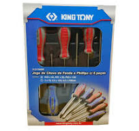 [9-31106MR] Screwdriver Set 6pc King Tony