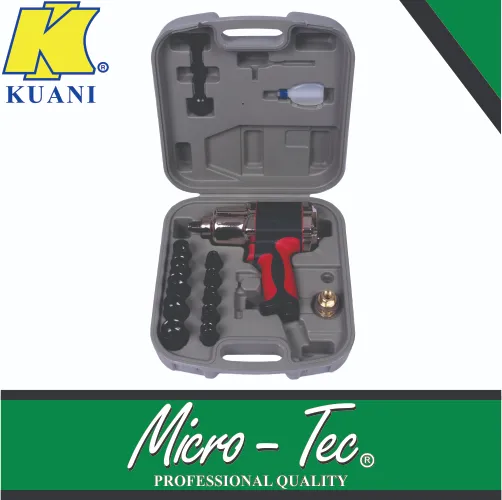 [I0400181] Pneumatic Wrench 1/2dr 680nm 9-27mm Set 17pc Micro-Tec