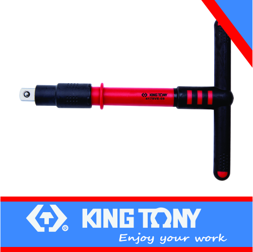 [2178VE-05] T-Handle 1/4dr x 125mm VDE Insulated King Tony King Tony