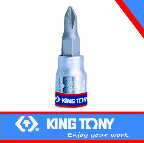 [203102] Socket PH2 x 37mm Phillips Bit 1/4dr King Tony