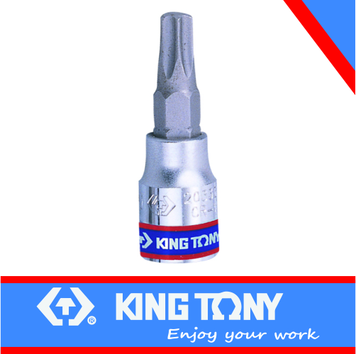 Socket T25 x 37mm Torx Bit 1/4dr King Tony