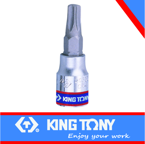 Socket T15 x 37mm Tamper Proof Torx Bit 1/4dr King Tony