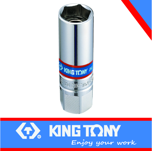Spark Plug 3/8dr 21mm Socket Rubber 12pt King Tony
