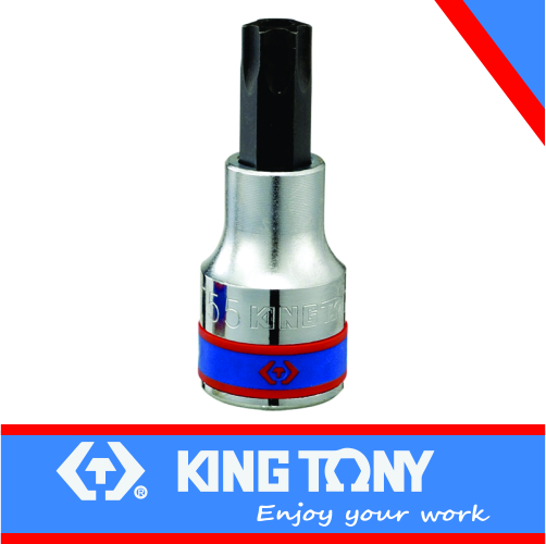 [402760] Socket T60 x 60mm Torx Bit Tamper Proof 1/2dr King Tony