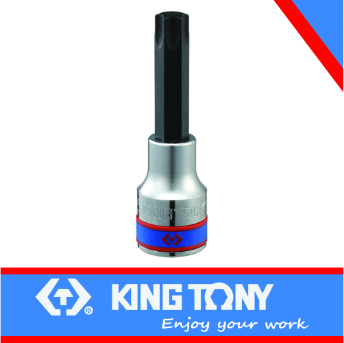 [403327] Socket T27 x 80mm Torx Bit Tamper Proof 1/2dr King Tony