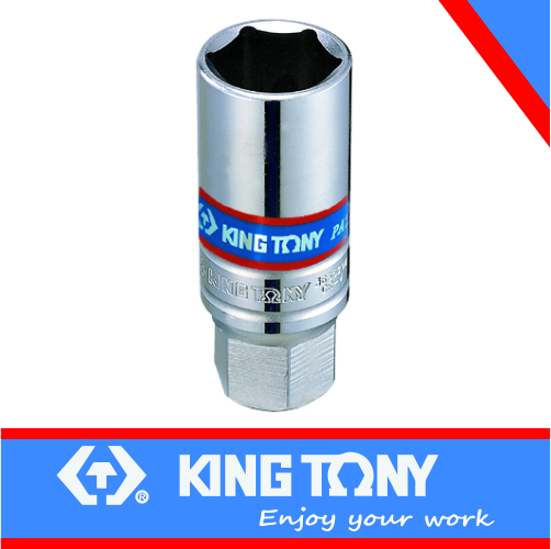 Spark Plug 1/2dr 20.8mm Socket Rubber 6pt King Tony