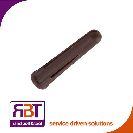 [88500PBROWN] Plastic Plug Brown 7mm