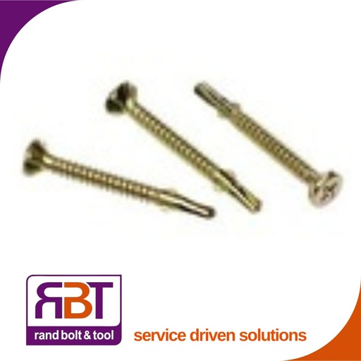 [7504YW1270] SDS 12 x 70 Csk Wing Yellow Passivated