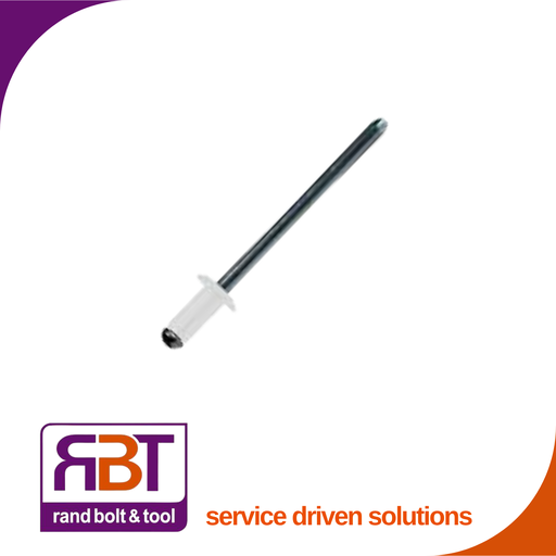 [230A4810W] Pop Rivet 4.8 x 10 Alu-Stl/Mdr White (8.5-11.5)