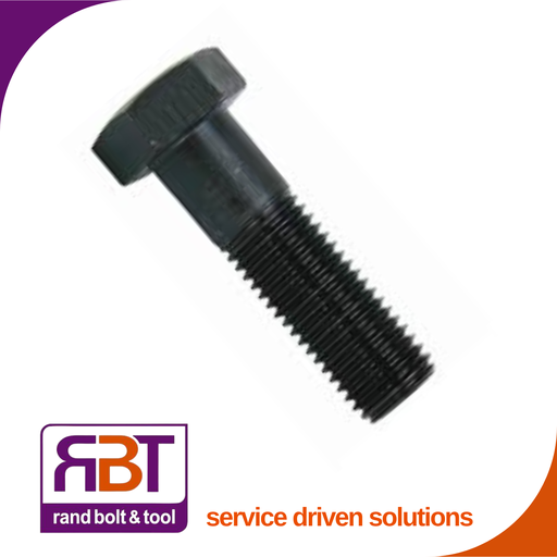 [960FB1012125130] Bolt M12 x 1.25 x 130mm Metric Fine Black Gr.10.9 DIN 960  