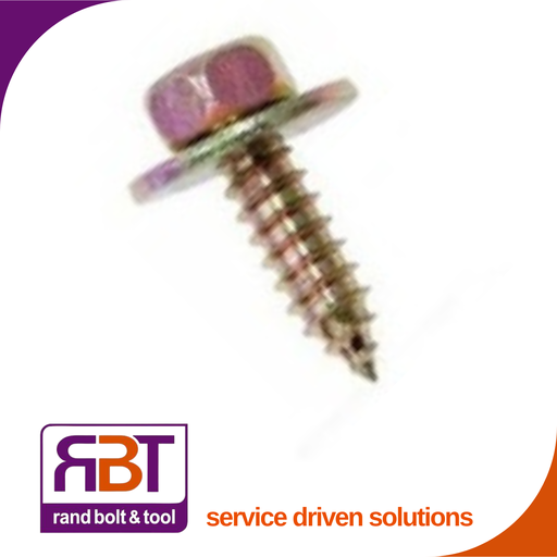 [7976YF819] Fender Screw 8 x 19 Yellow Passivated DIN 7976    