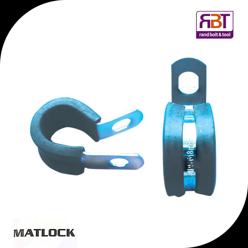 [MTL6628680K] Clamp 40mm P-Clip Rubber Lined 