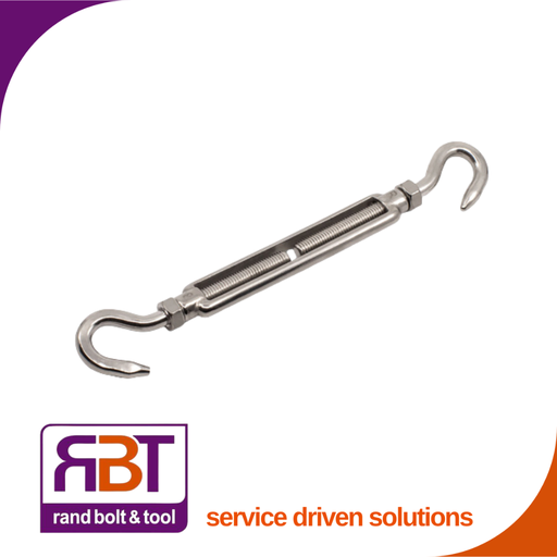 [1480A2HH5] Turn Buckle 5mm Hook Hook Stainless Steel 