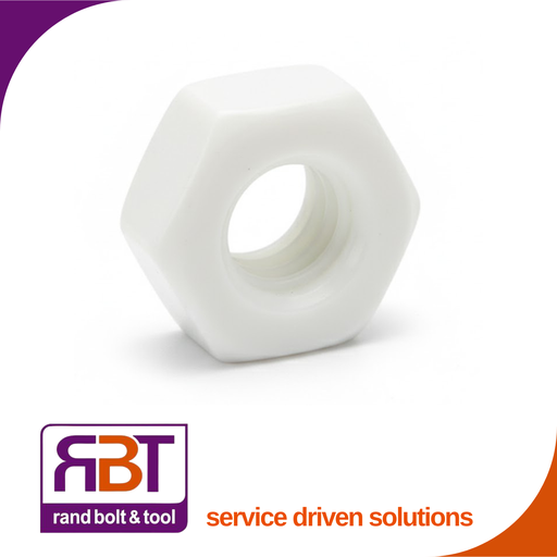 [934N5] Full Hex Nut M5 x 0.8 Nylon DIN 934 