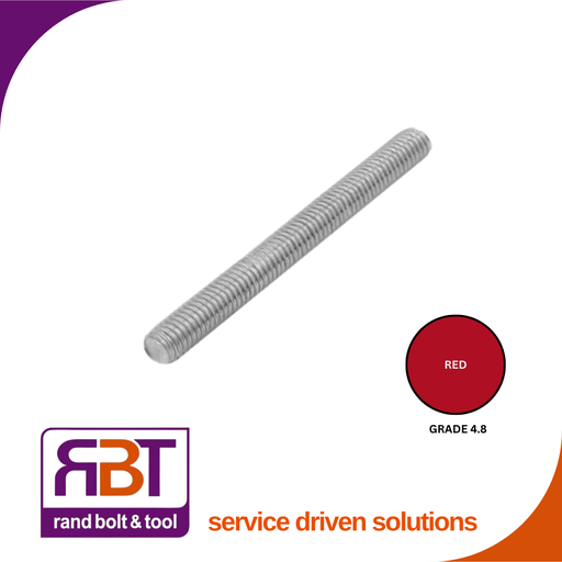 [976H4391] Threaded Rod M39 x 1m Hot Dip Galvanized Gr.4 DIN 976