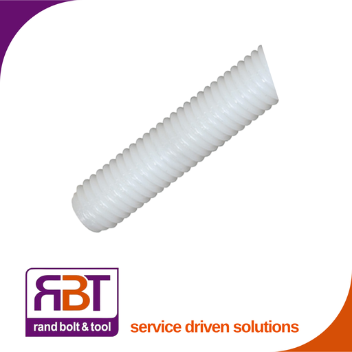 [976N121] Threaded Rod M12 x 1m Nylon DIN 976