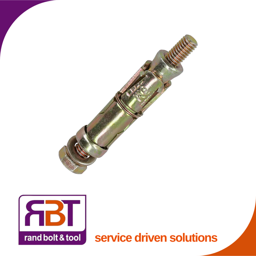 [335Y1290] Shield Anchor M12 x 90mm Yp Stl 20drb