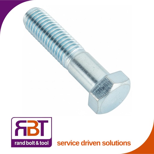 [601XZ41275] Bolt M12 x 75mm 25kg Zinc Plated Gr.4.8 (274pc) DIN 601